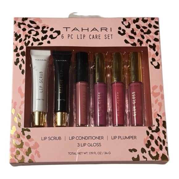 Tahari 6-Piece Lip Care Lip Gloss Beauty Set - Picture 1 of 6